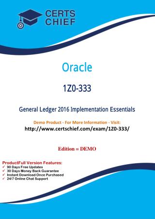 1Z0-333 Study Guide