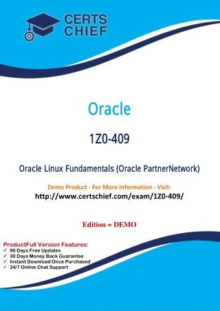 1Z0-409 Study Guide