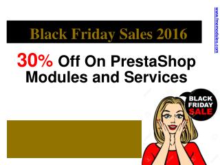 Black Friday Sales 2016 onPrestaShop Modules and Services