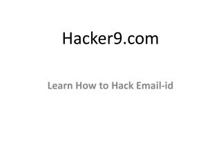 How To Hack Email