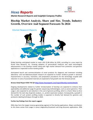 Biochip Market Insights, Analysis And Segment Forecasts To 2024: Hexa Reports