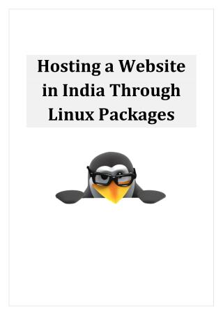 Hosting a Website in India Through Linux Packages