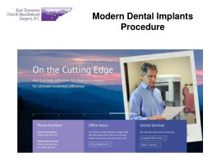 Modern Dental Implants Procedure