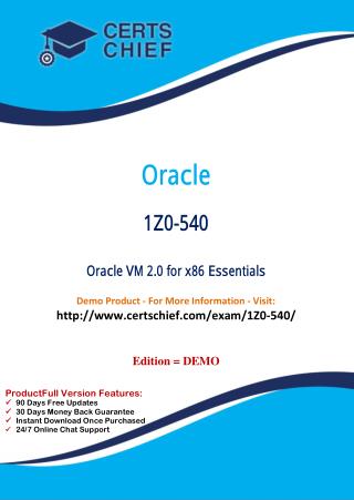 1Z0-540 IT Certification Course