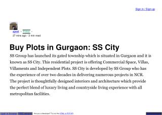 residential plots in gurgaon for sale