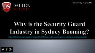 Why is the Security Guard Industry in Sydney Booming?