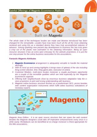Magento ecommerce stages made use of by the dealers around the world