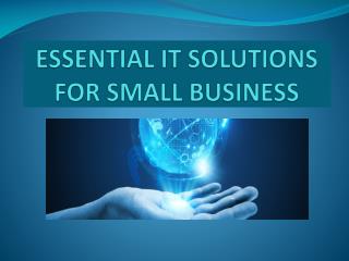 ESSENTIAL IT SOLUTIONS FOR SMALL BUSINESS