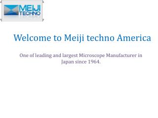 Largest Microscope Manufacturer in Japan