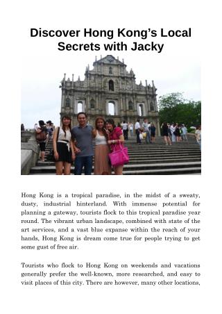 Discover Hong Kong’s Local Secrets with Jacky