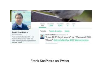 Frank SanPietro on Twitter