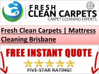 Fresh Clean Carpets | Mattress Cleaning Brisbane