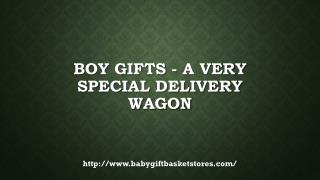 boy gifts a very special delivery wagon