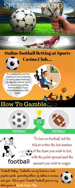 Online football Betting at Sports Casino.Club