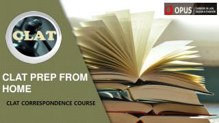 OPUSWAY - CLAT Prep Correspondence Course from Home