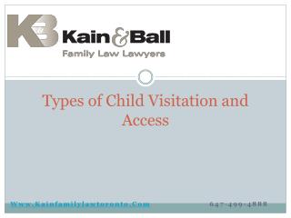 Types of Child Visitation and Access