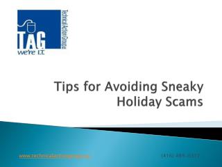 Tips for Avoiding Sneaky Holiday Scams