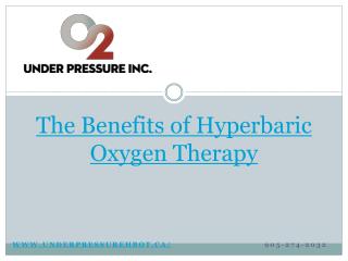 The Benefits of Hyperbaric Oxygen Therapy