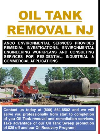 Oil Tank Removal NJ