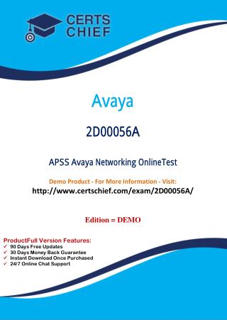 2D00056A Latest Certification Practice Test