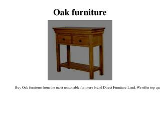 Oak furniture king