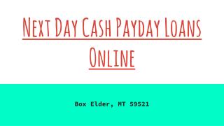 Next Day Cash Payday Loans Online