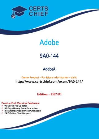 9A0-144 IT Certification Program