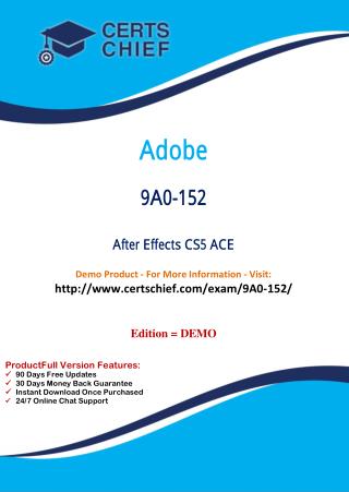 9A0-152 IT Certification Program