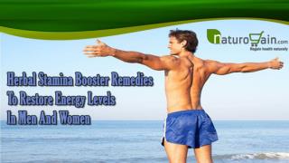 Herbal Stamina Booster Remedies To Restore Energy Levels In Men And Women