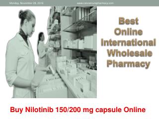 Generic Nilotinib Tasigna | Nilotinib 150 mg