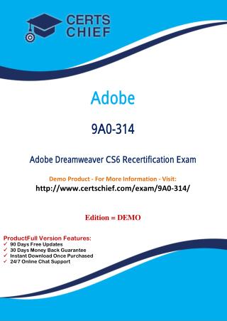 9A0-314 Professional Certification Test