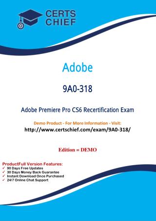9A0-318 Professional Certification Test