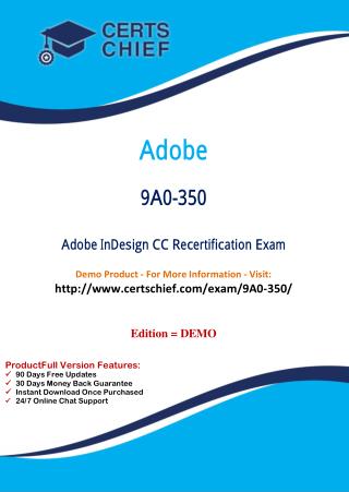 9A0-350 Professional Certification Test