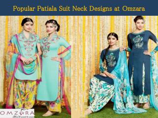 Popular Patiala Suit Neck Designs at Omzara