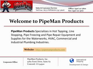 Hot Tapping Machine - Pipe Man Products