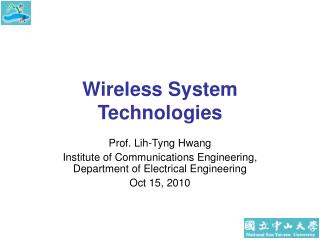 Wireless System Technologies