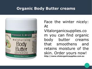 Organic Body Butter creams