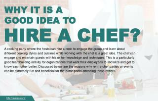 Why hiring chefs can be beneficial during events?