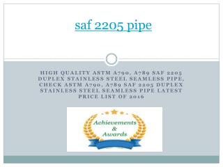 saf 2205 pipe