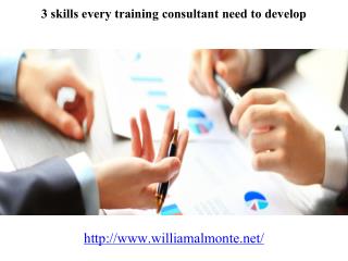 3 skills every training consultant need to develop