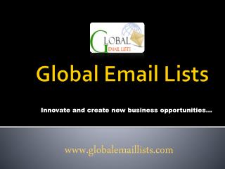 Global Email Lists