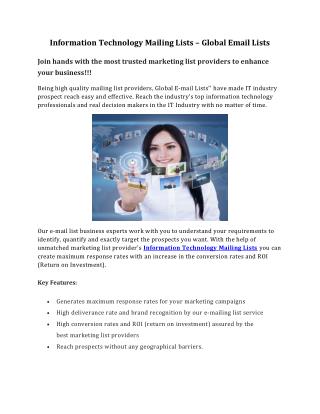 Information Technology Mailing Lists – Global Email Lists