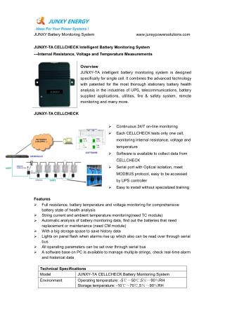 Battery Monitoring System