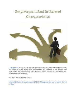 Outplacement And Its Related Characteristics