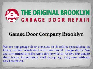 Garage Door Company Brooklyn