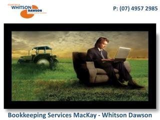 Bookkeeping Services MacKay - Whitson Dawson