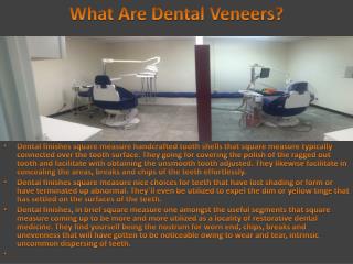 What Are Dental Veneers?