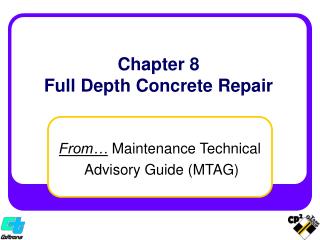 Chapter 8 Full Depth Concrete Repair