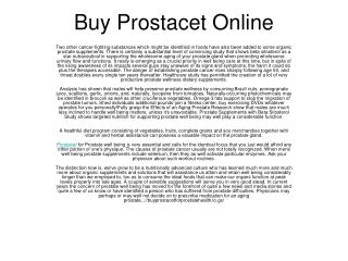 Buy Prostacet Online