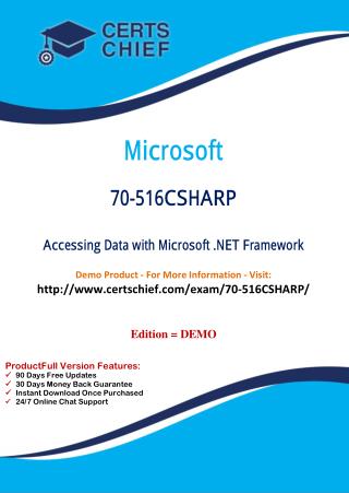 70-516CSHARP Update Test Practice Questions